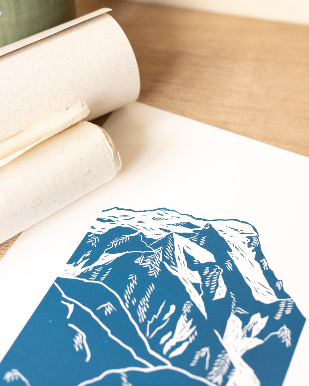 L'Aconcagua - Original Linoprint