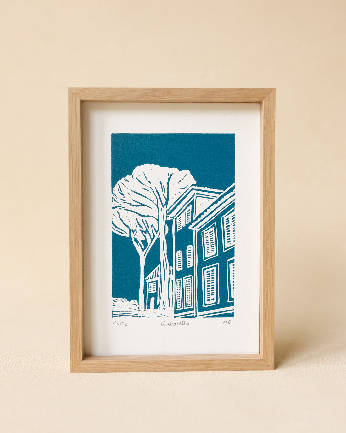 Garbatella - Original Linoprint