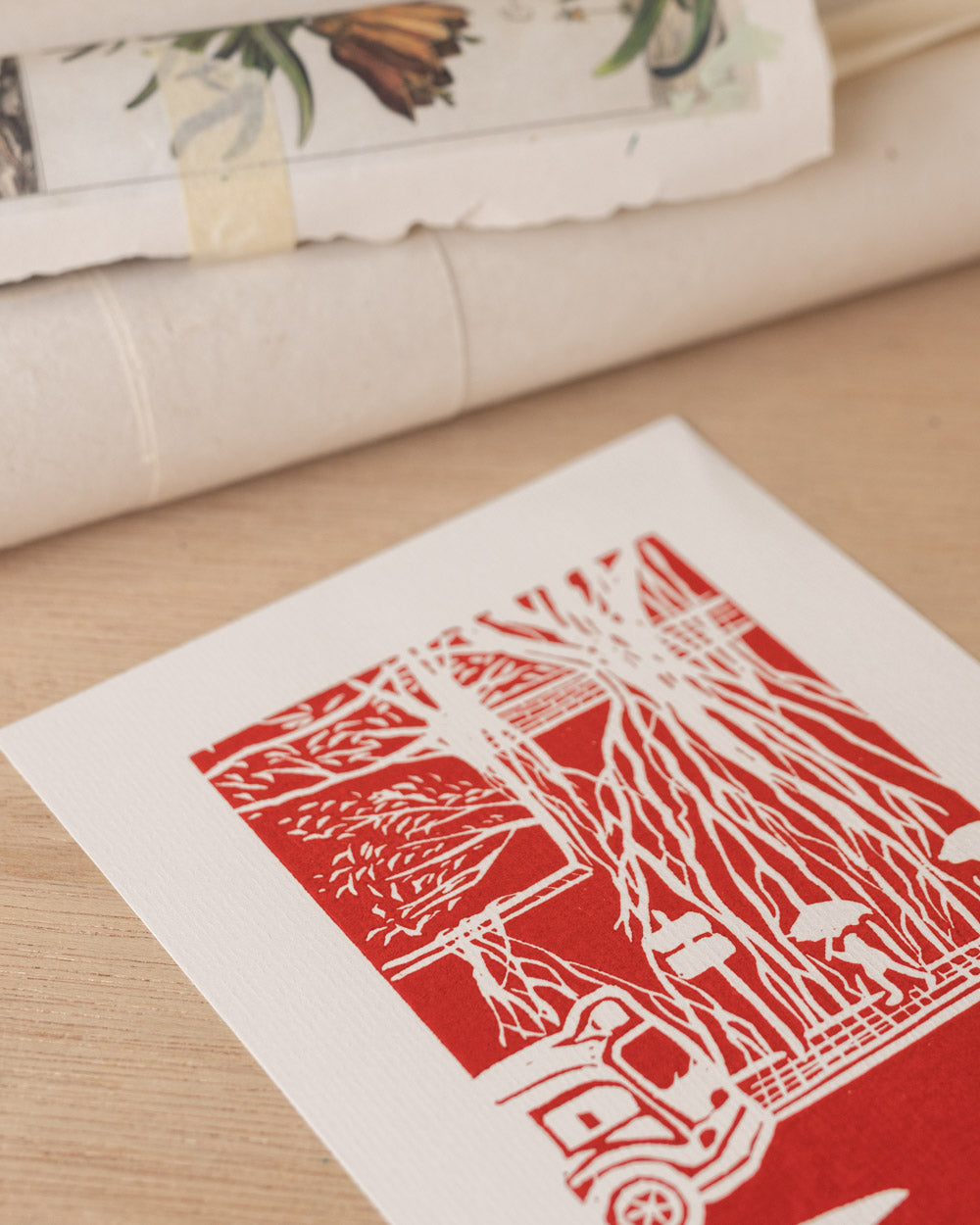 Kennedy Town - Original Linoprint