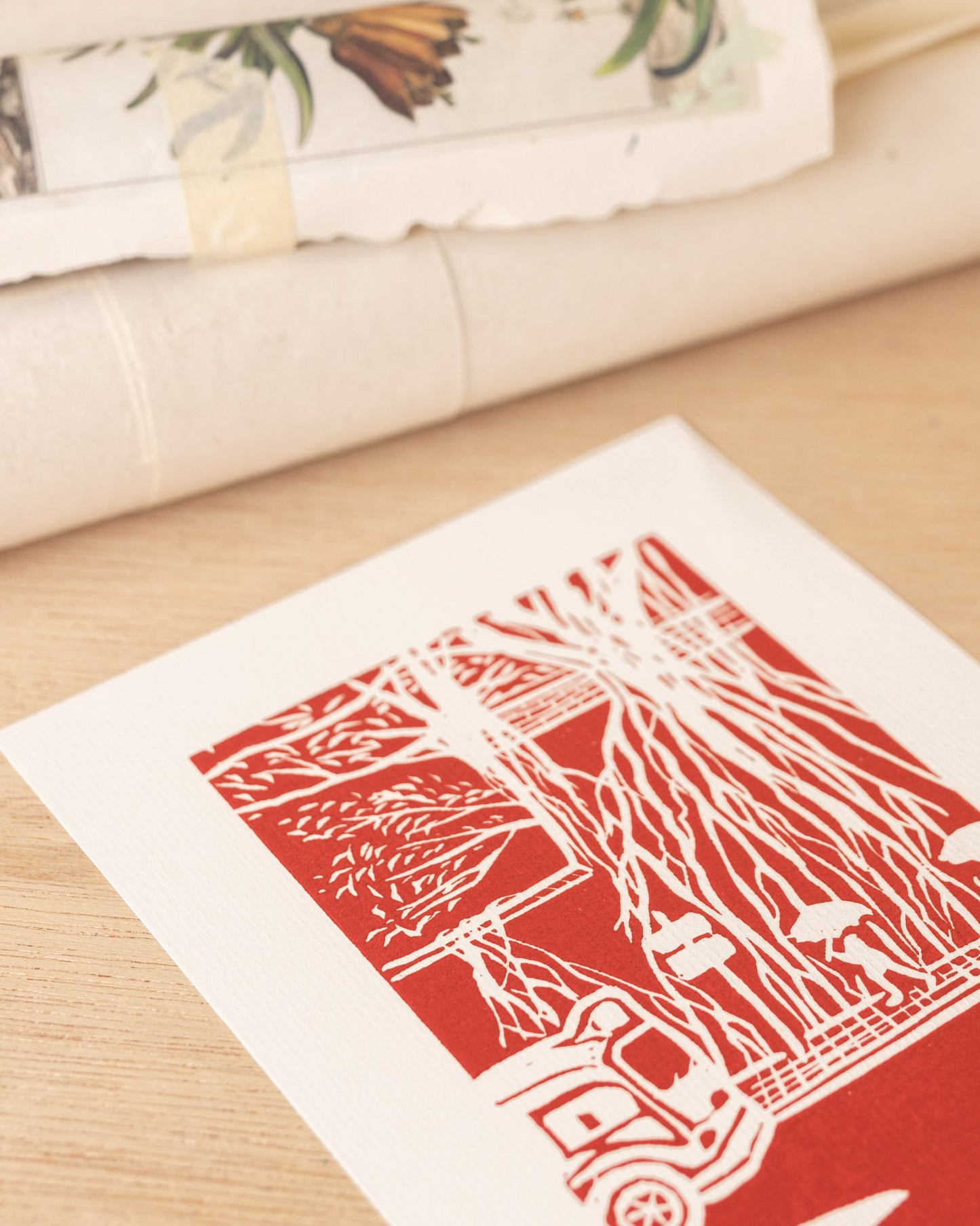 Kennedy Town - Original Linoprint