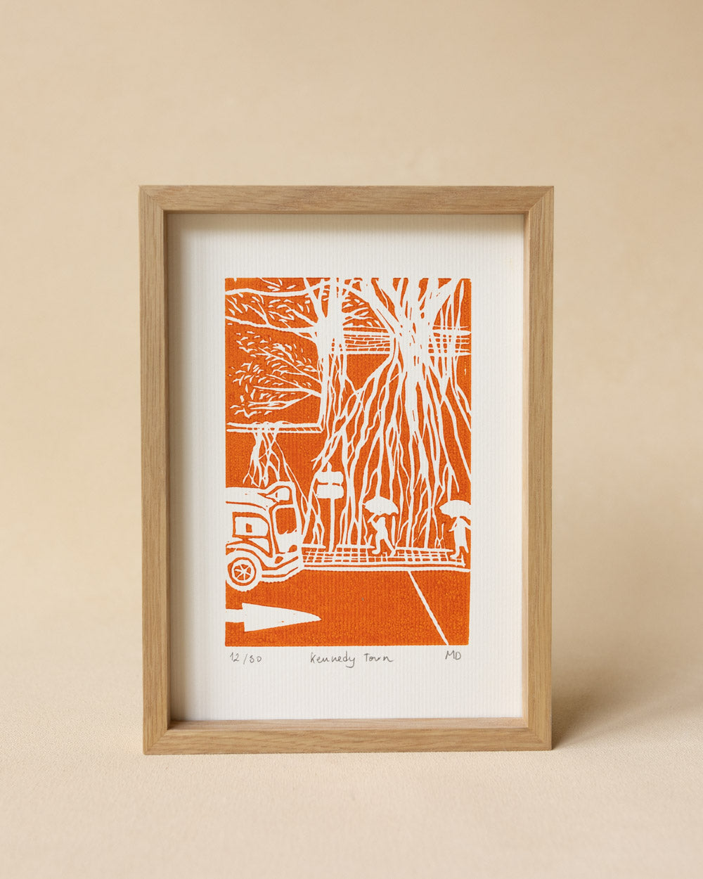 Kennedy Town - Original Linoprint