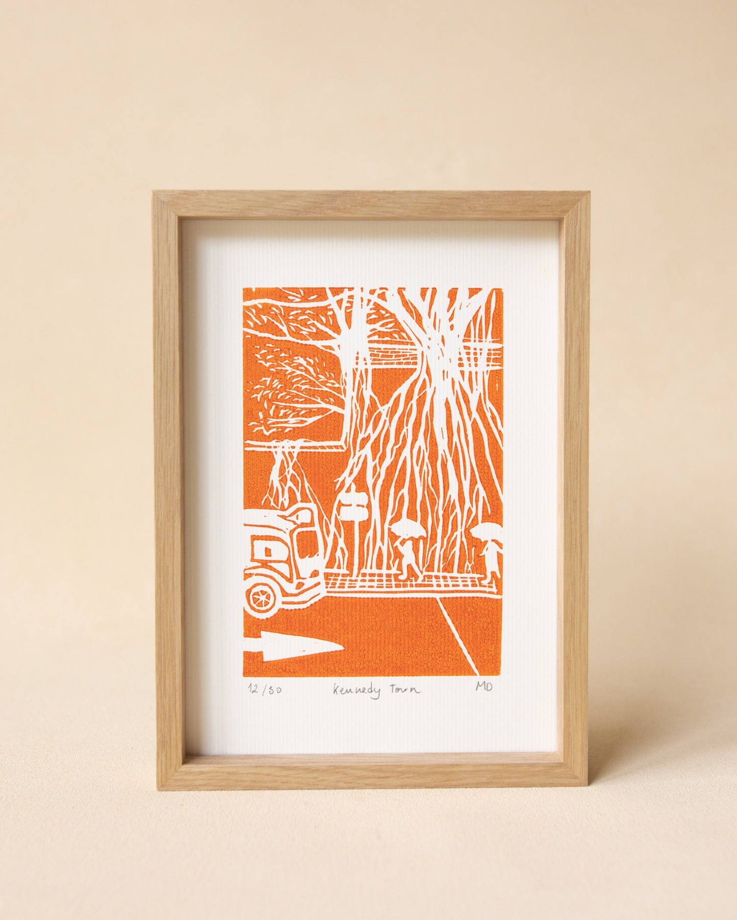 Kennedy Town - Original Linoprint