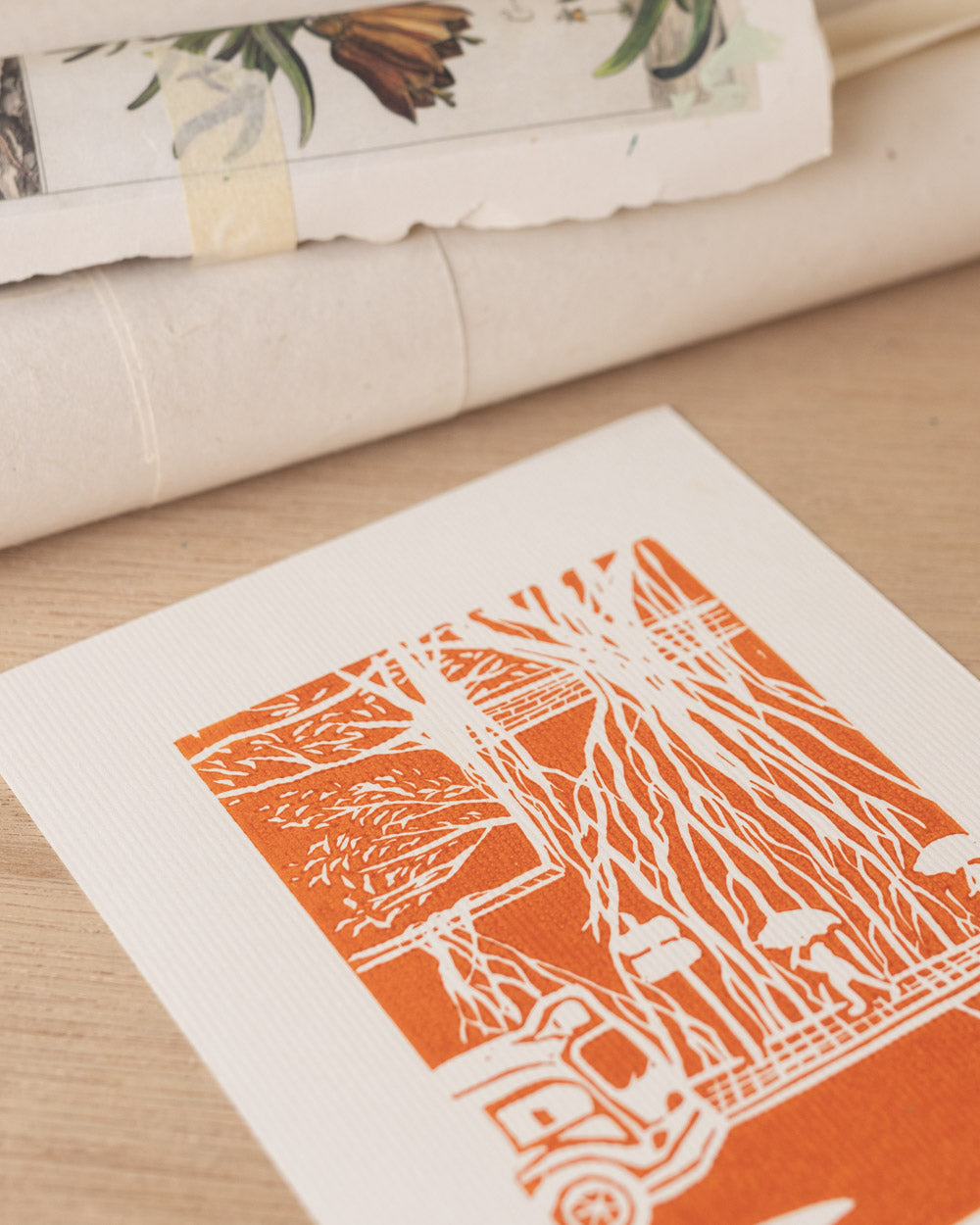Kennedy Town - Original Linoprint