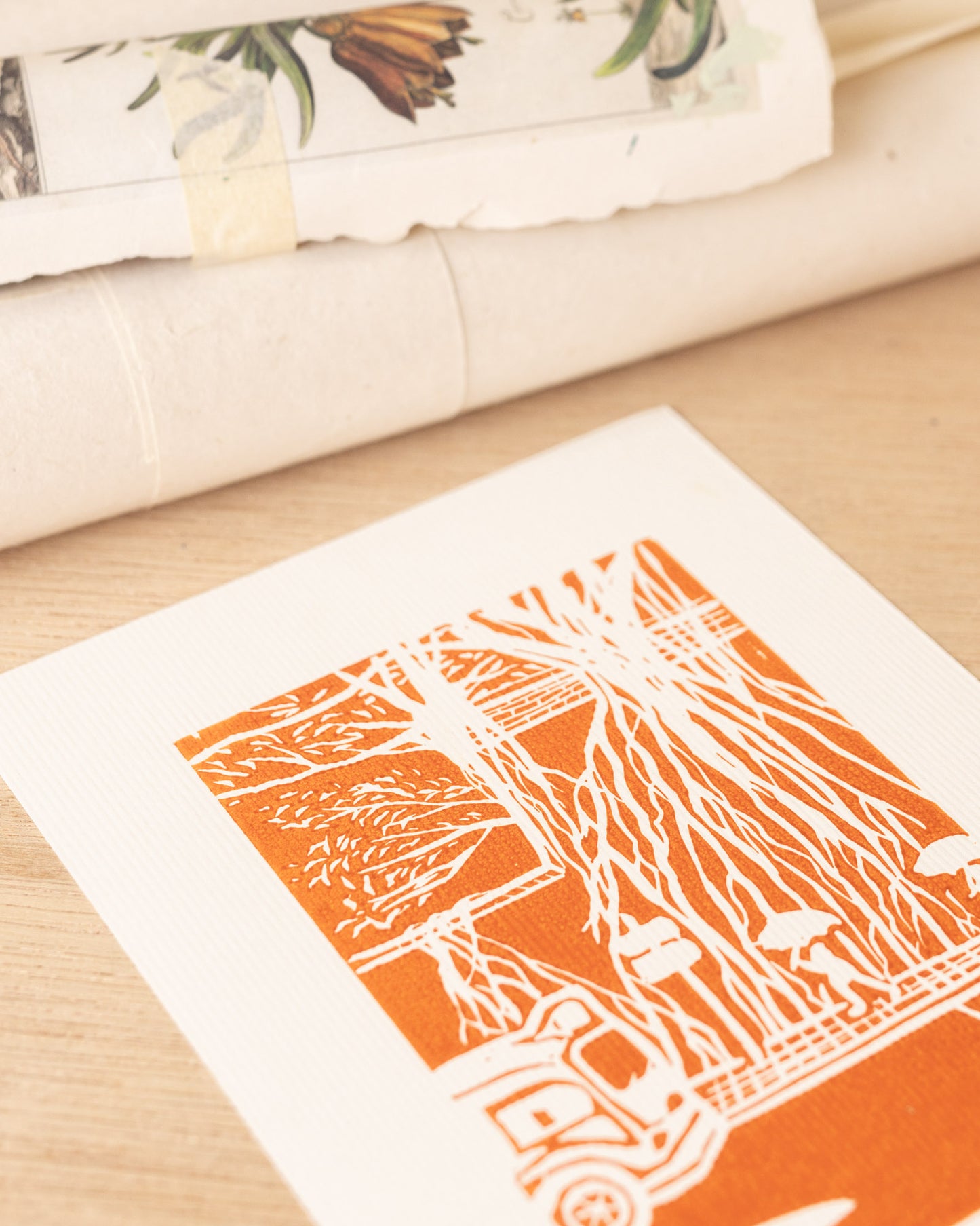 Kennedy Town - Original Linoprint