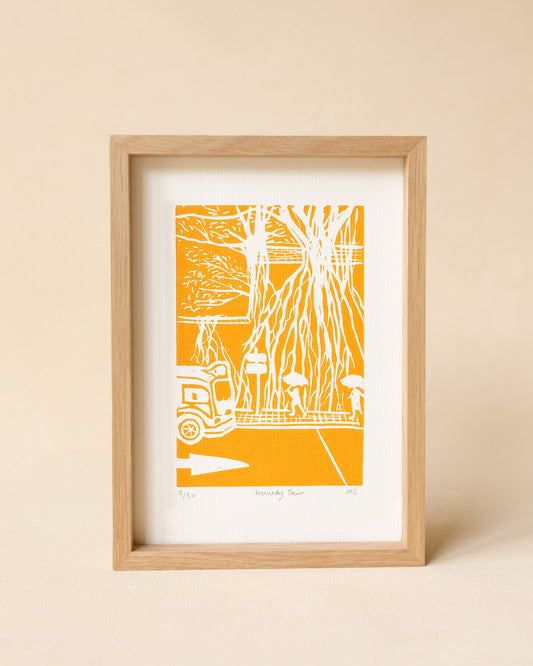 Kennedy Town - Original Linoprint