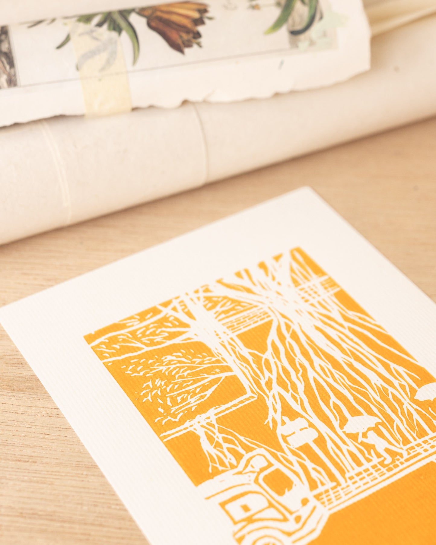 Kennedy Town - Original Linoprint