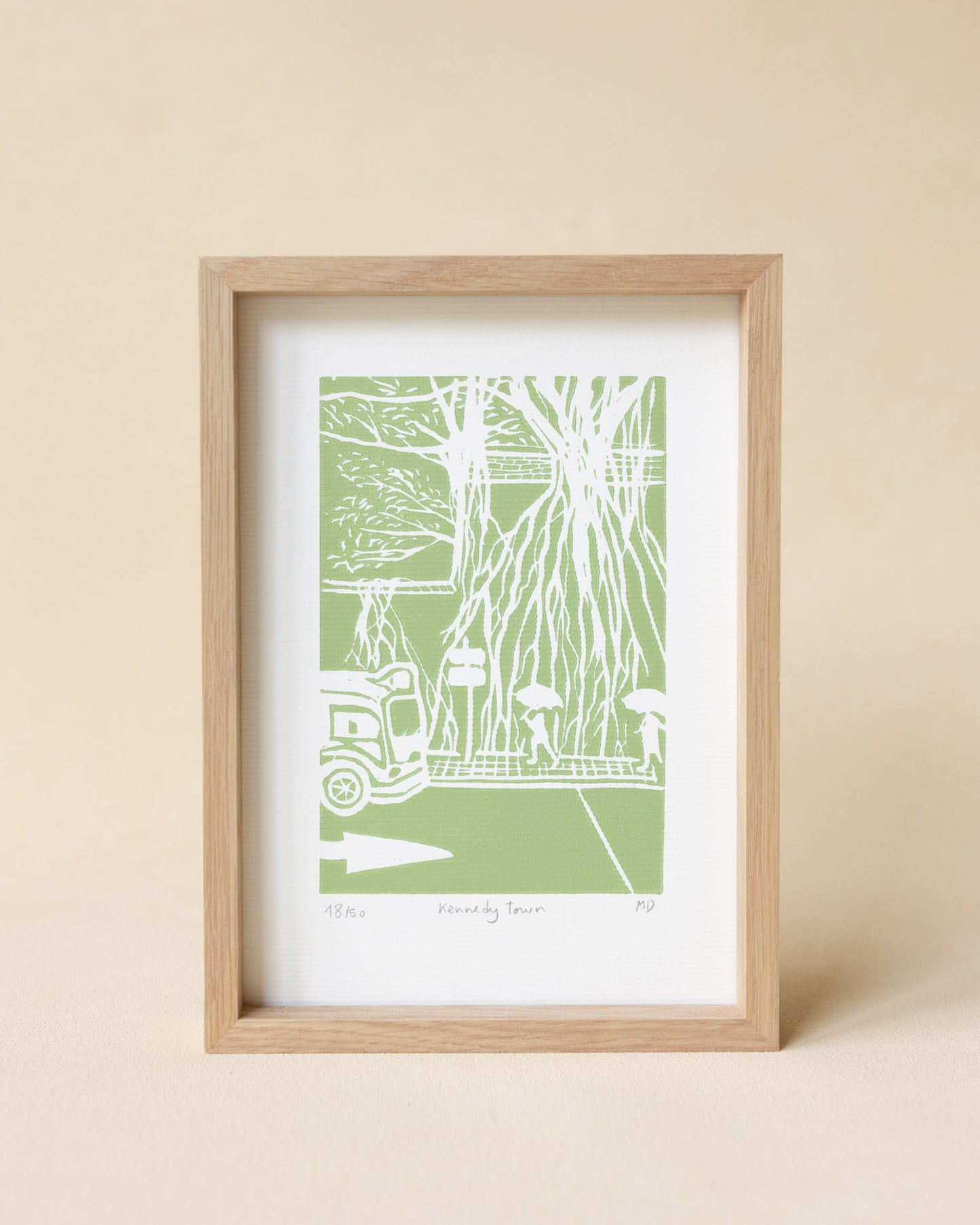 Kennedy Town - Original Linoprint