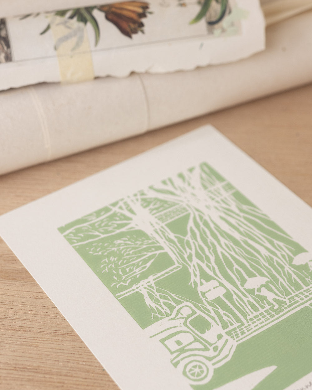 Kennedy Town - Original Linoprint