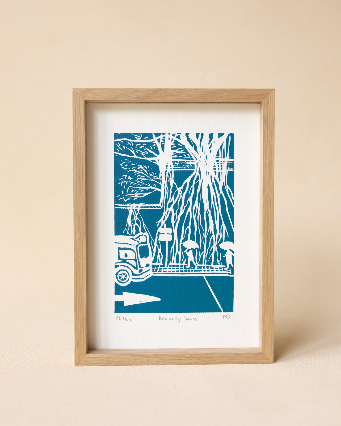 Kennedy Town - Original Linoprint