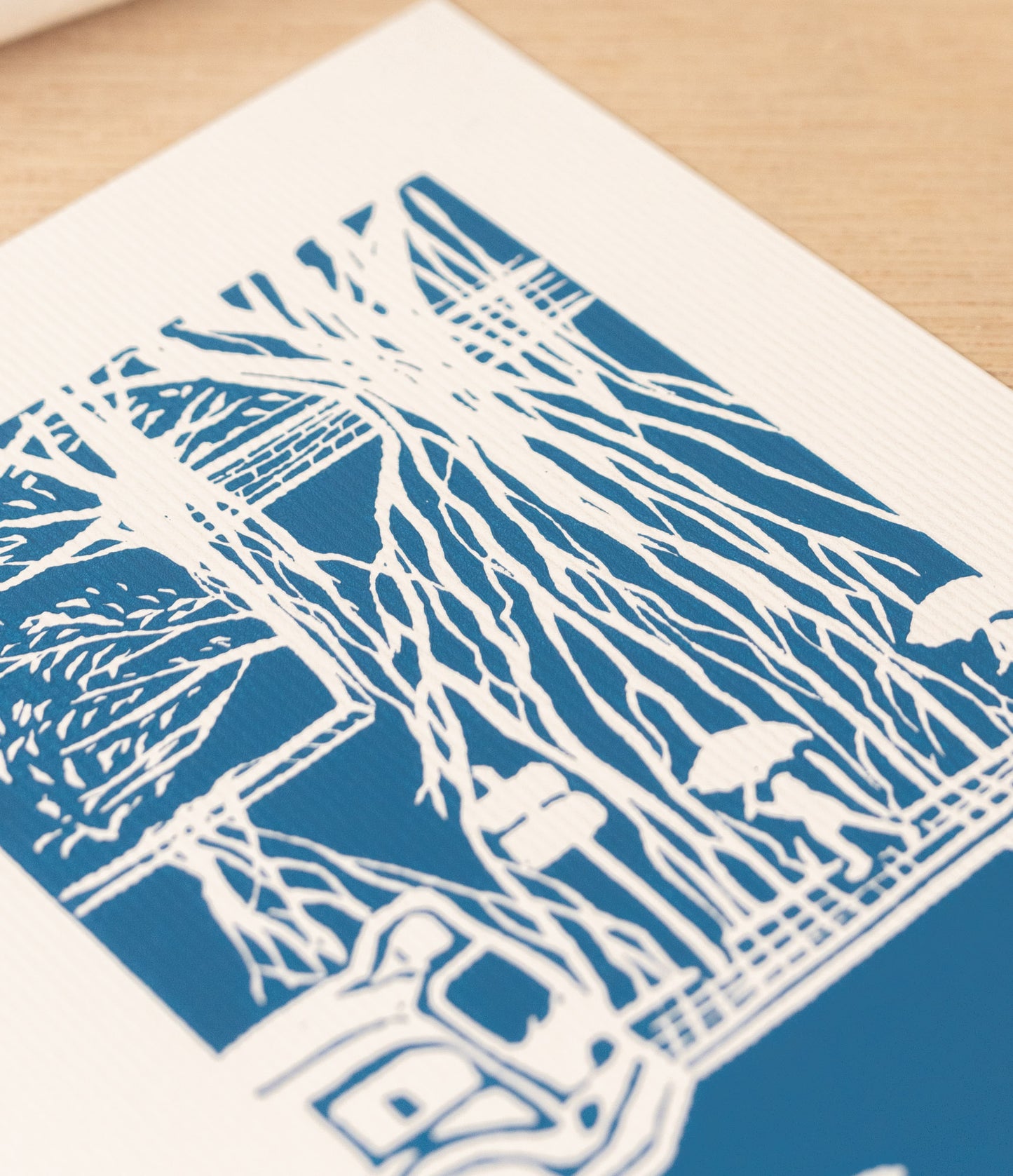 Kennedy Town - Original Linoprint