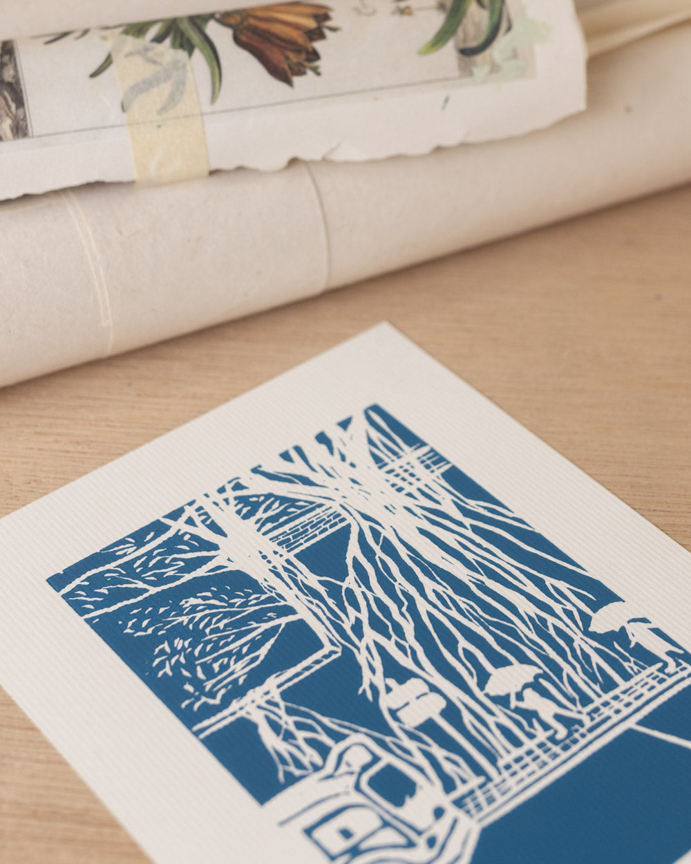Kennedy Town - Original Linoprint