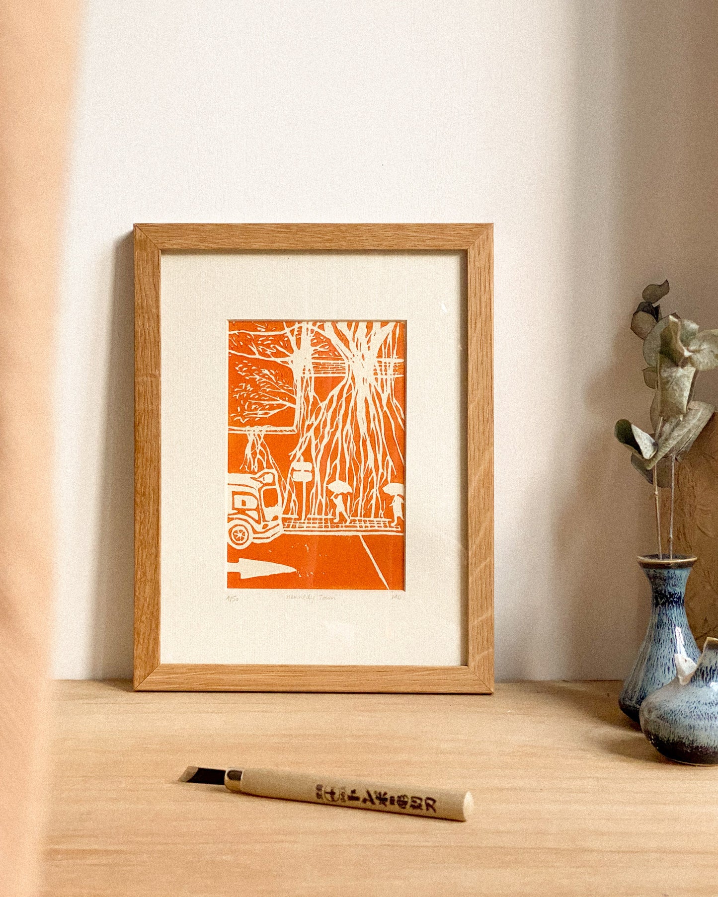 Kennedy Town - Original Linoprint