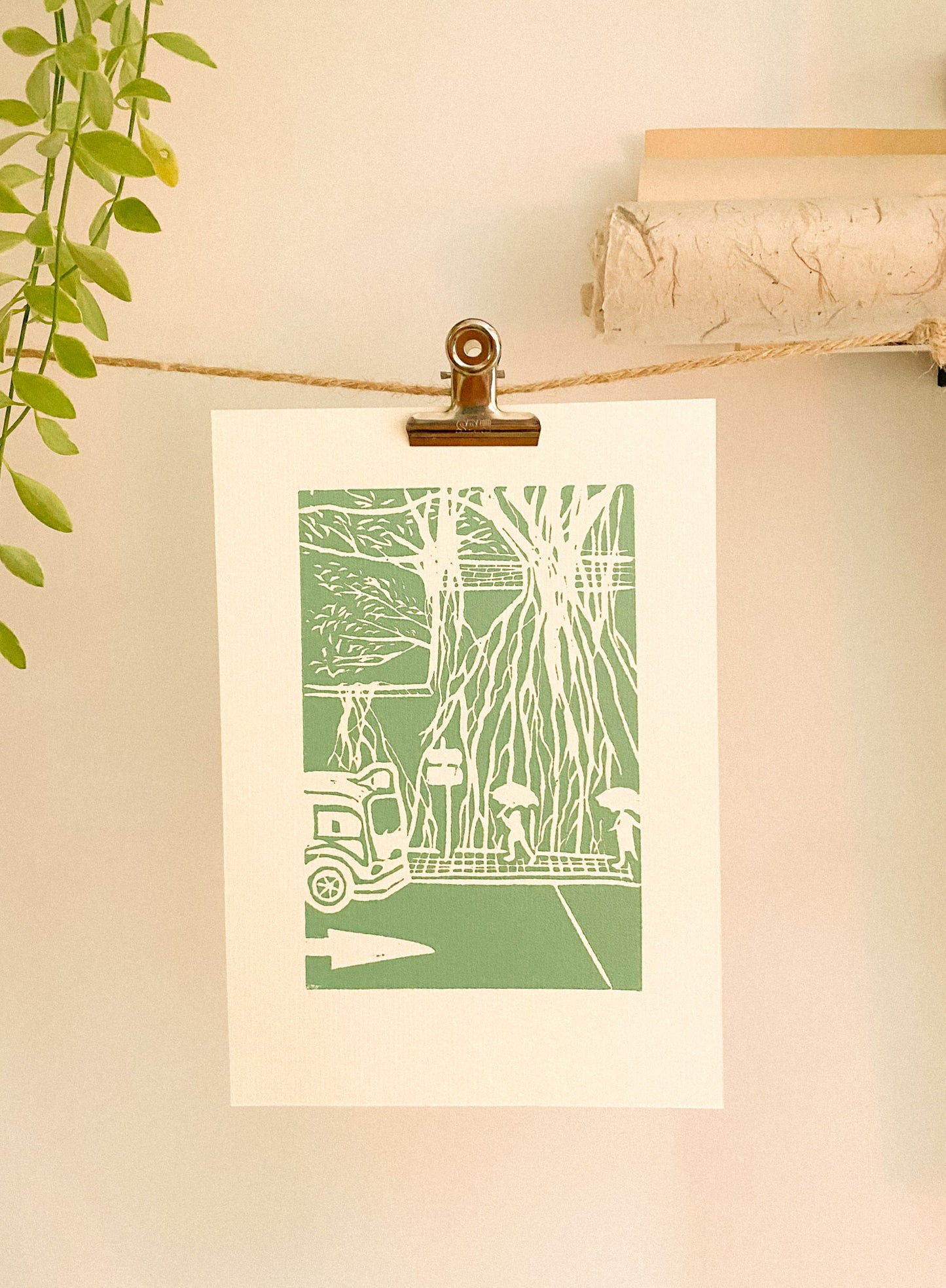 Kennedy Town - Original Linoprint