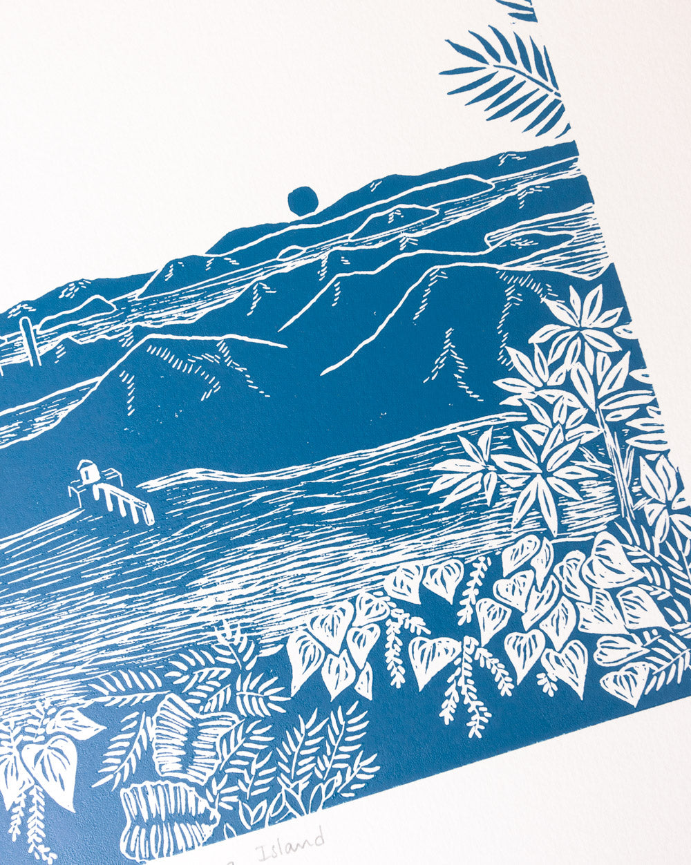 Lamma Island - Original Linoprint