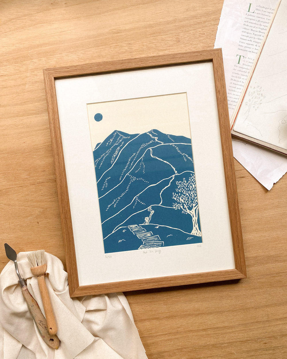 Pat Sin Leng - Original Linoprint