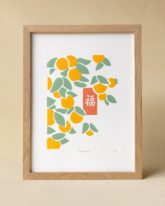Tangerine - Original Linoprint
