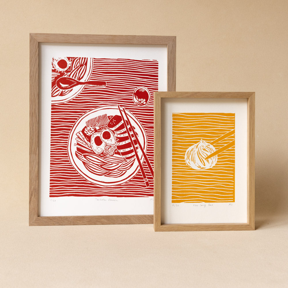 Xiao Long Bao - Original Linoprint