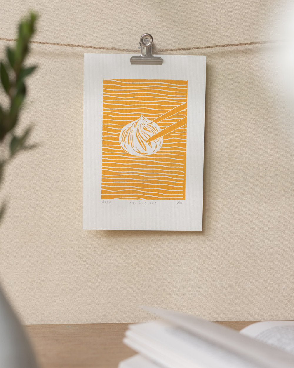 Xiao Long Bao - Original Linoprint