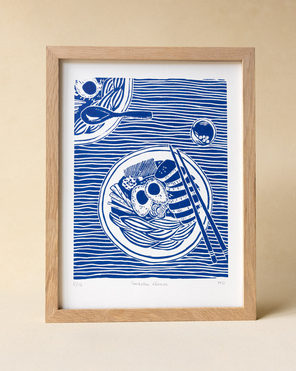 Tonkotsu Ramen - Original Linoprint