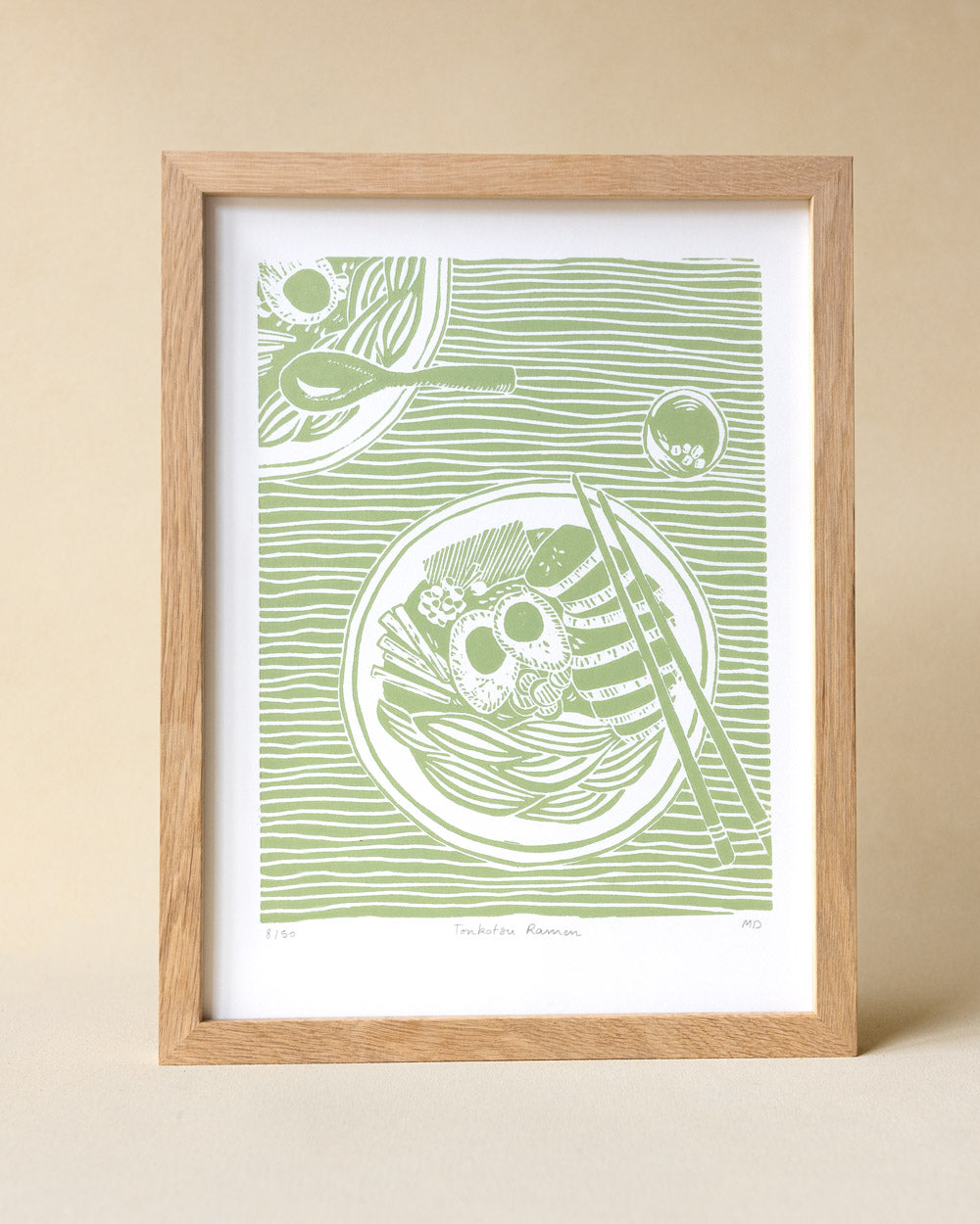 Tonkotsu Ramen - Original Linoprint