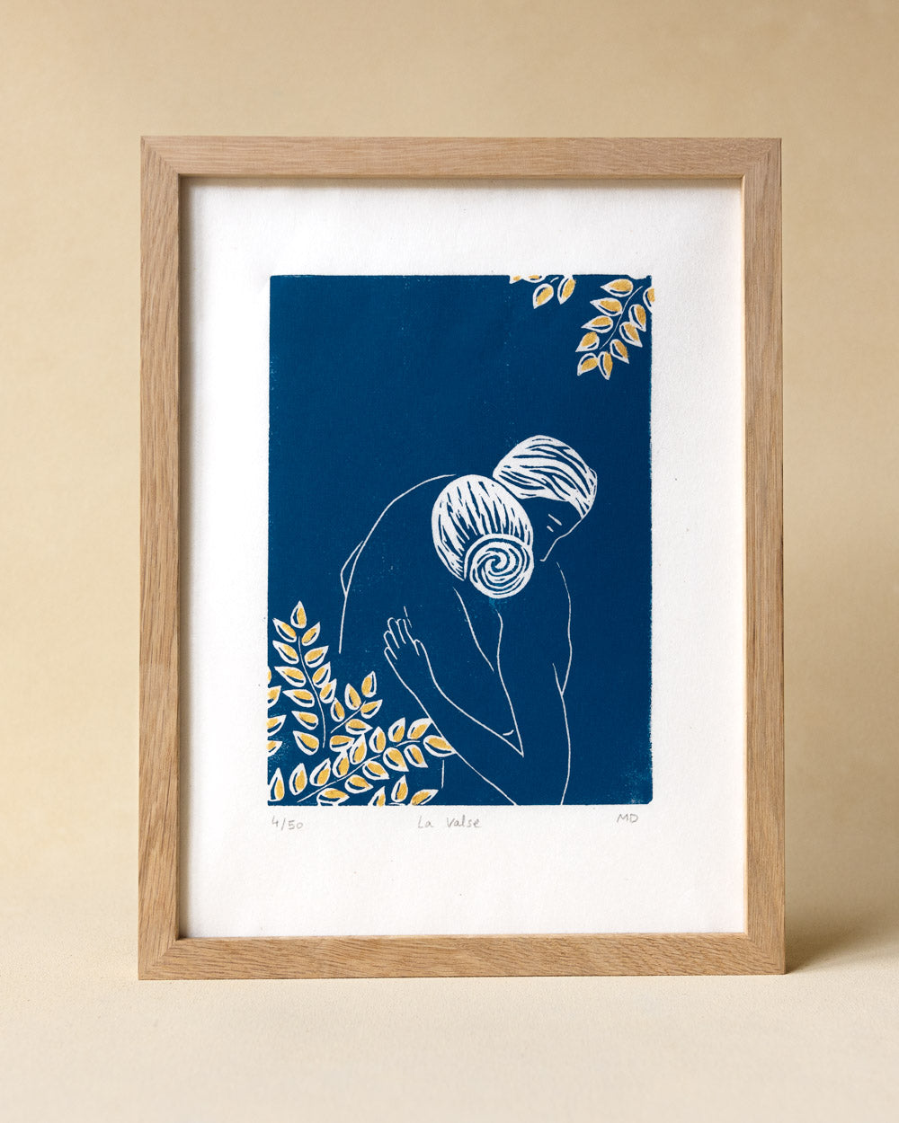 La Valse - Original Linoprint