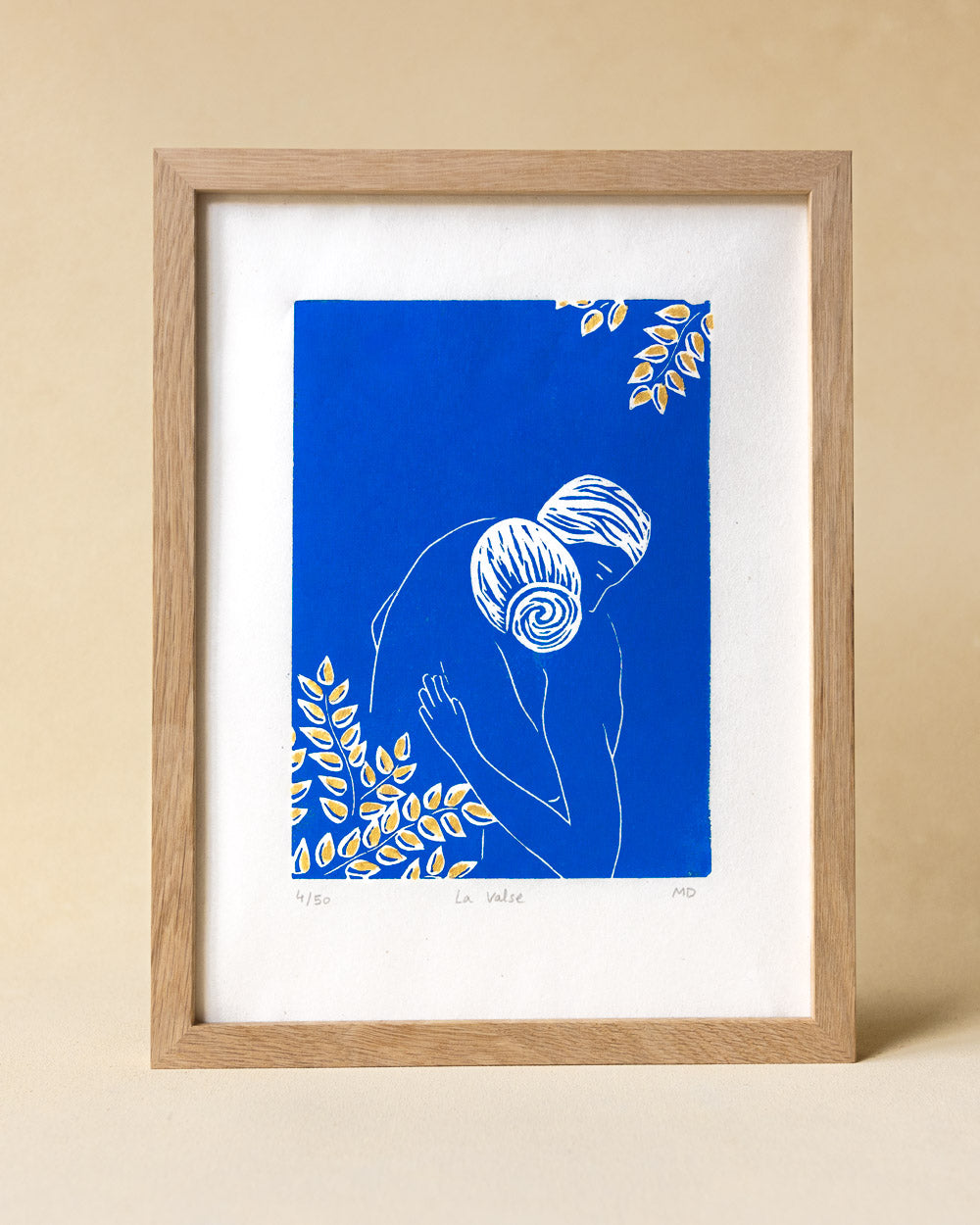 La Valse - Original Linoprint