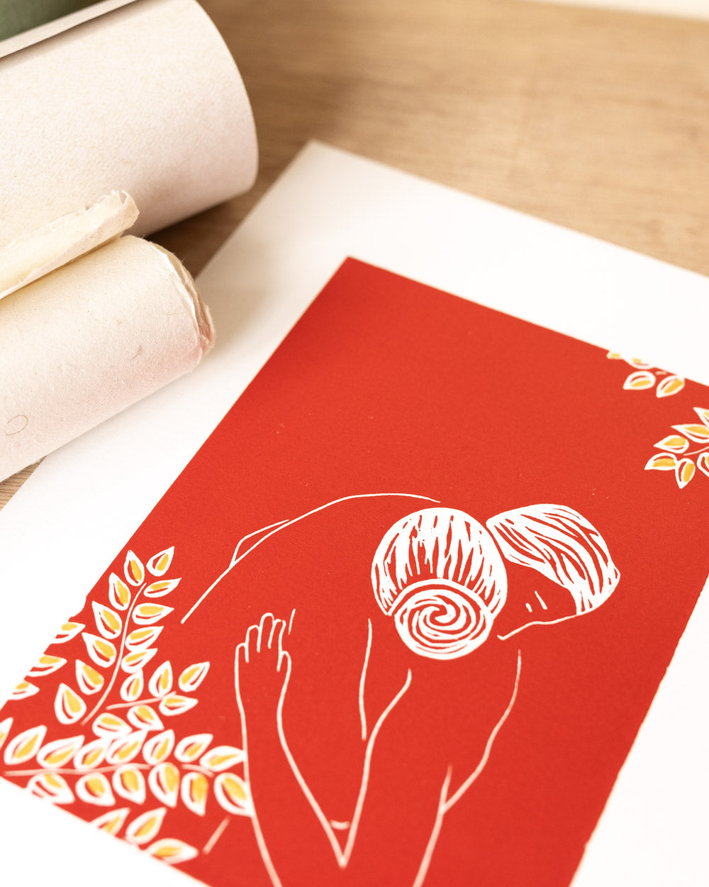 La Valse - Original Linoprint