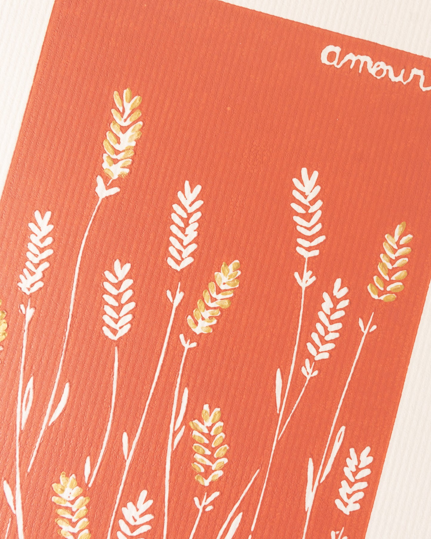 Lavande - Original Linoprint