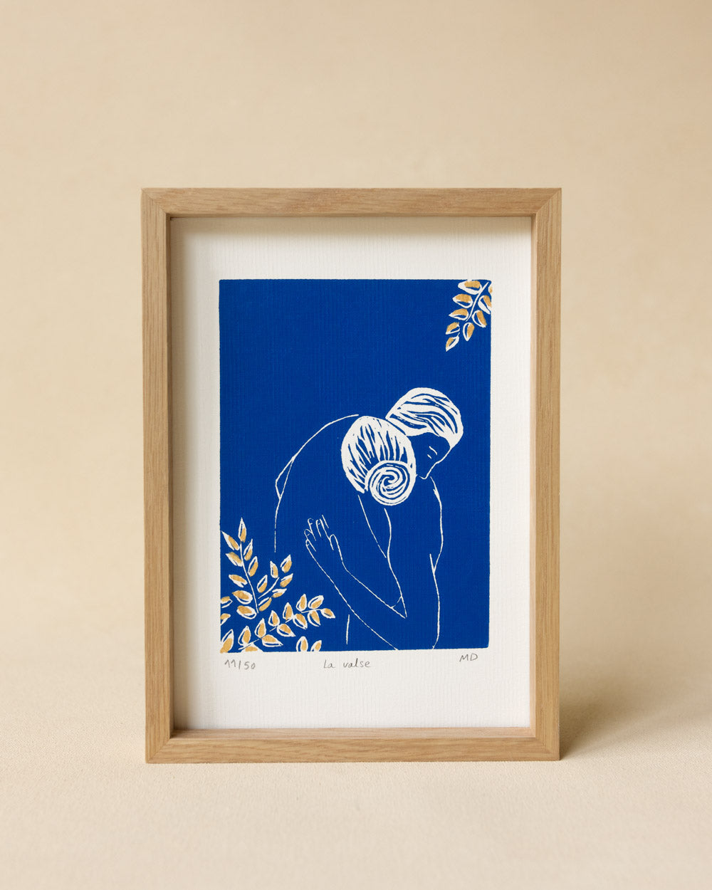 La Valse Small - Original Linoprint