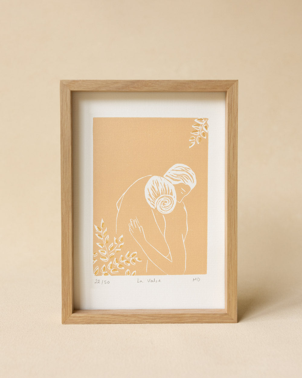 La Valse Small - Original Linoprint