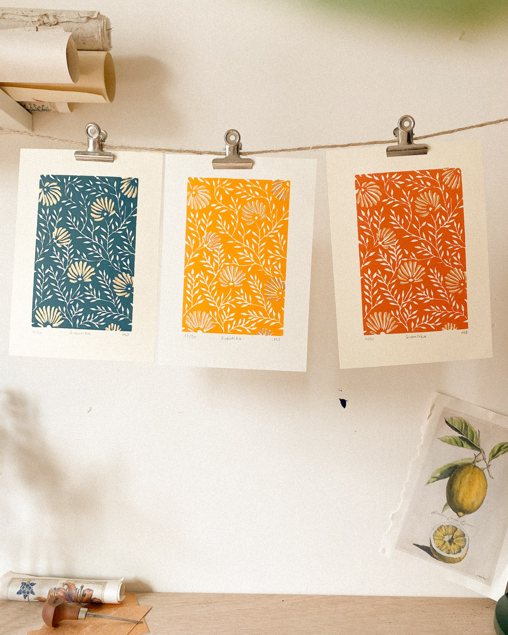 Sevantika - Original Linoprint