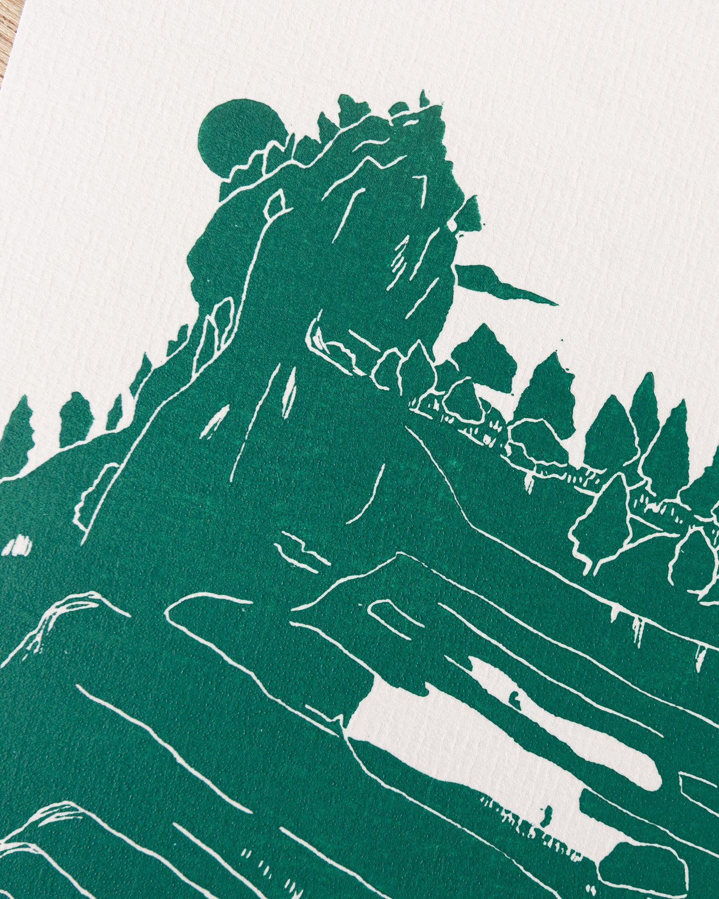 La Tour Isabelle - Original Linoprint