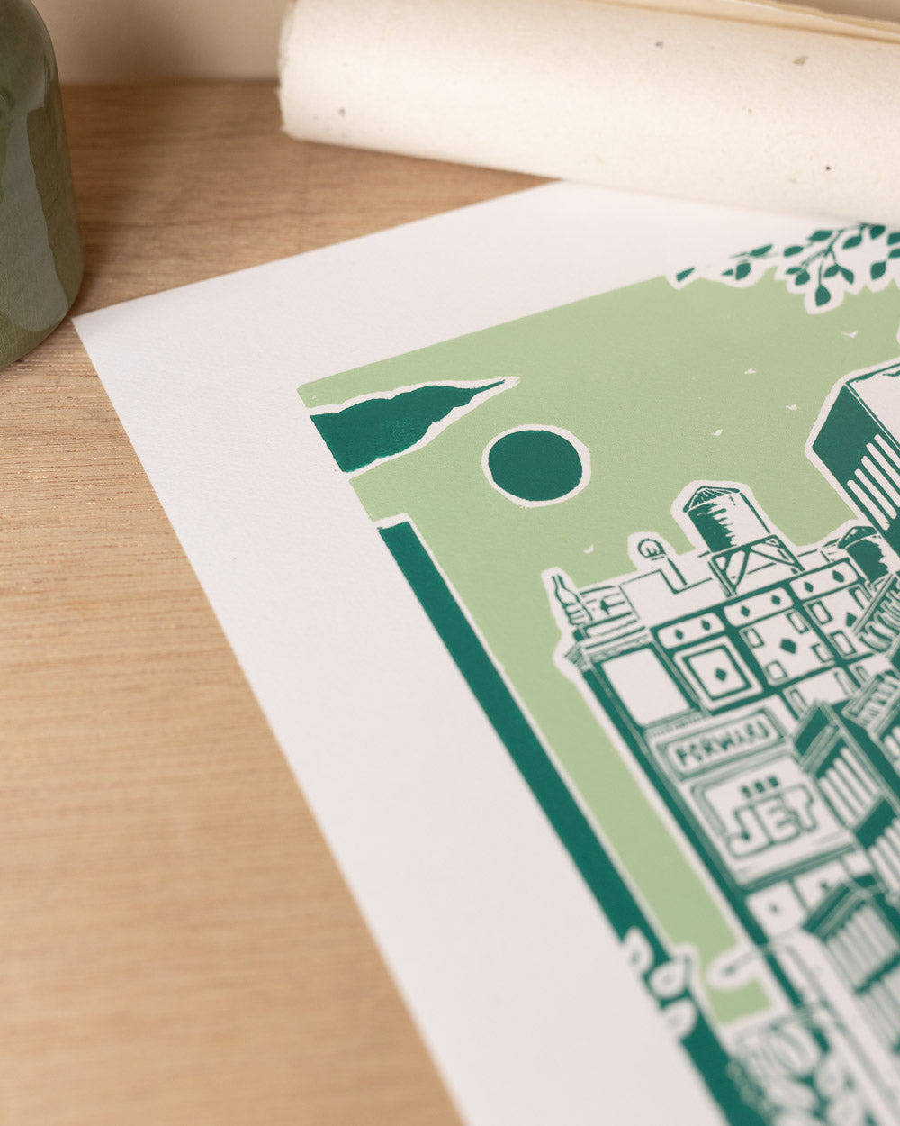 Forward - Original Linoprint