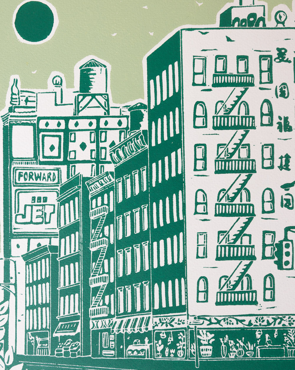 Forward - Original Linoprint