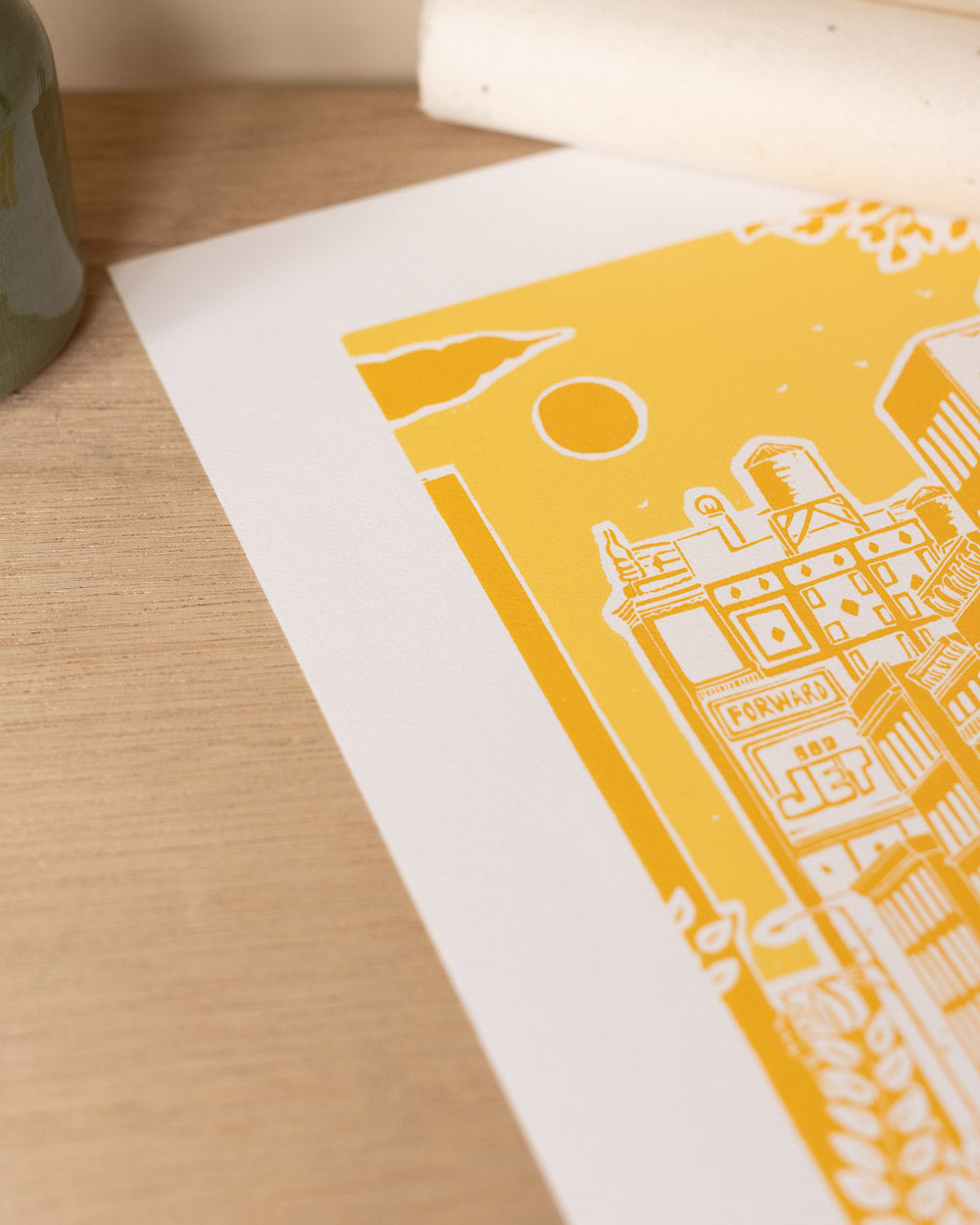 Forward - Original Linoprint