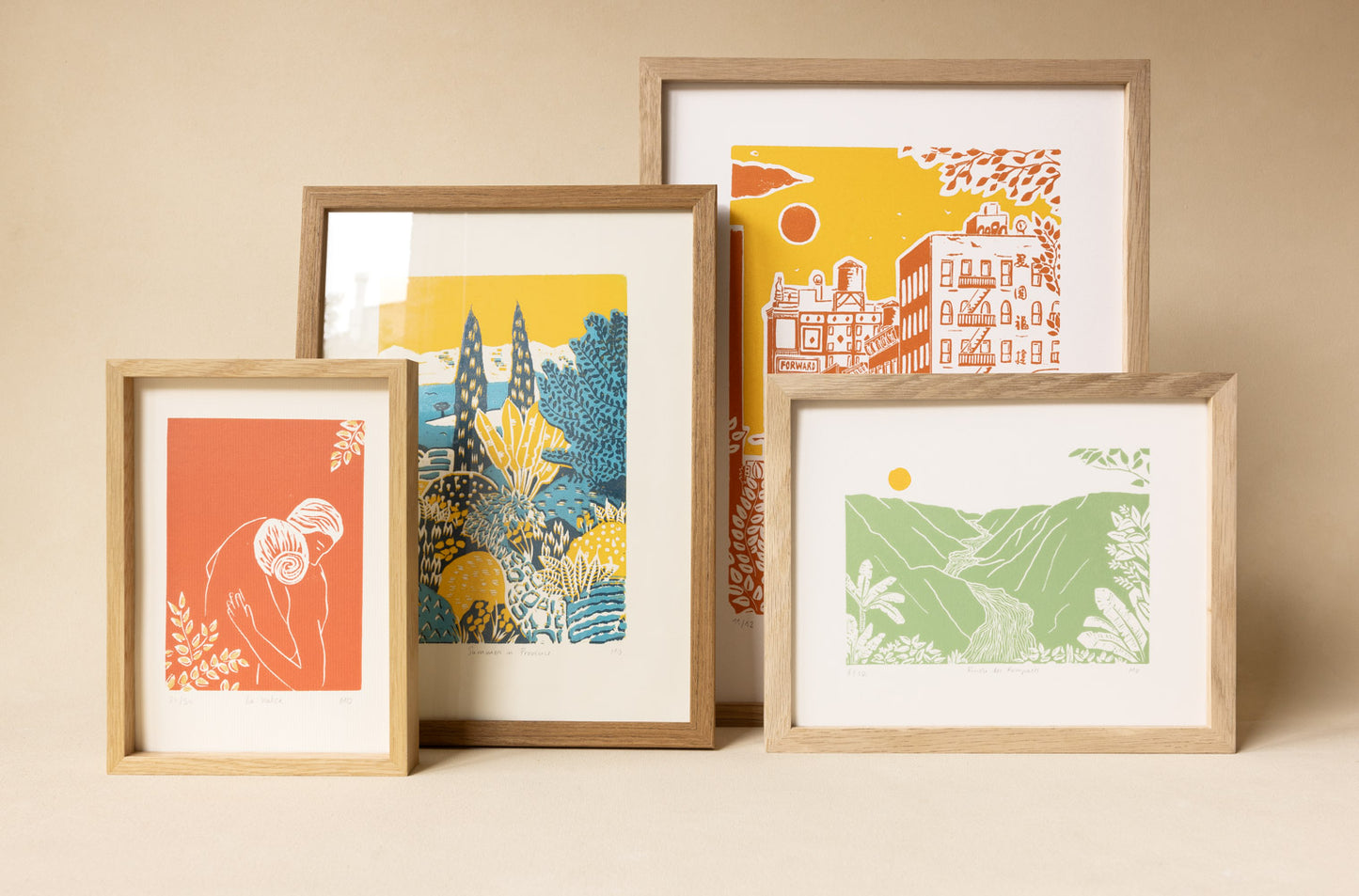 Forward - Original Linoprint