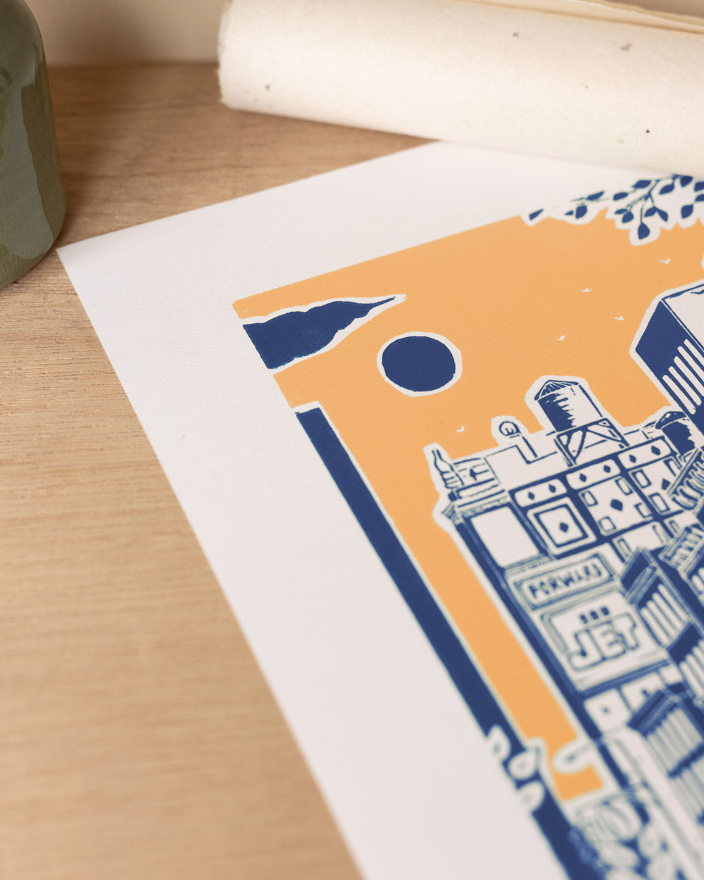 Forward - Original Linoprint