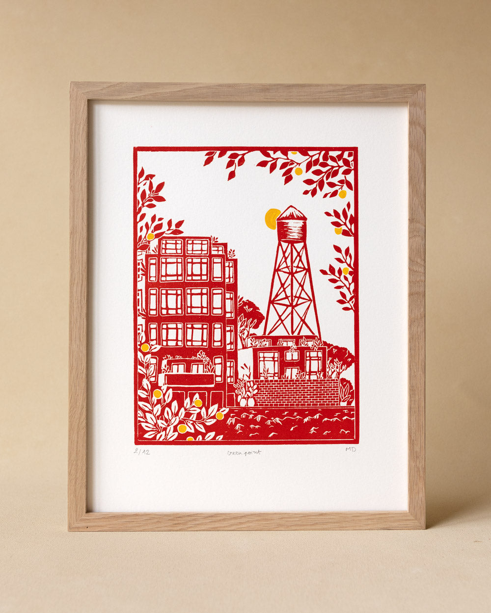 Greenpoint - Original Linoprint