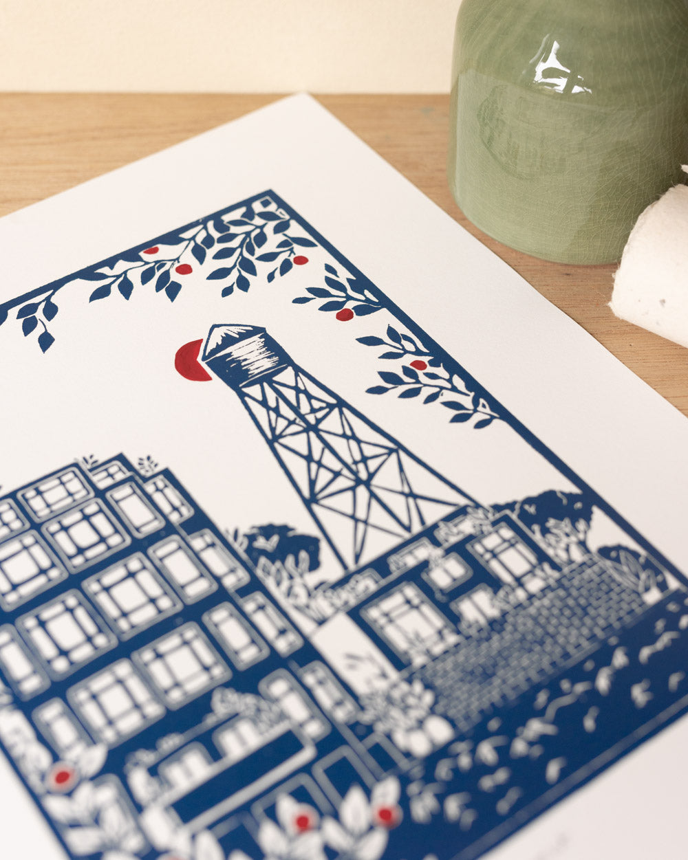 Greenpoint - Original Linoprint