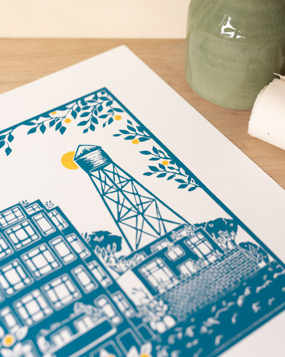 Greenpoint - Original Linoprint