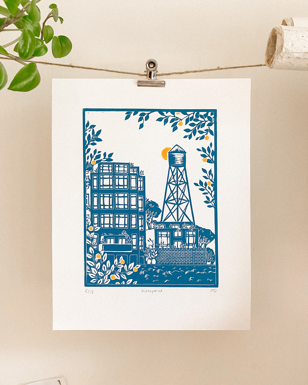 Greenpoint - Original Linoprint