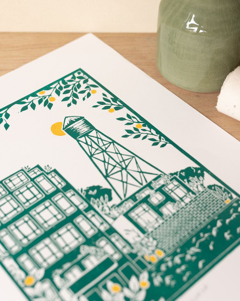 Greenpoint - Original Linoprint