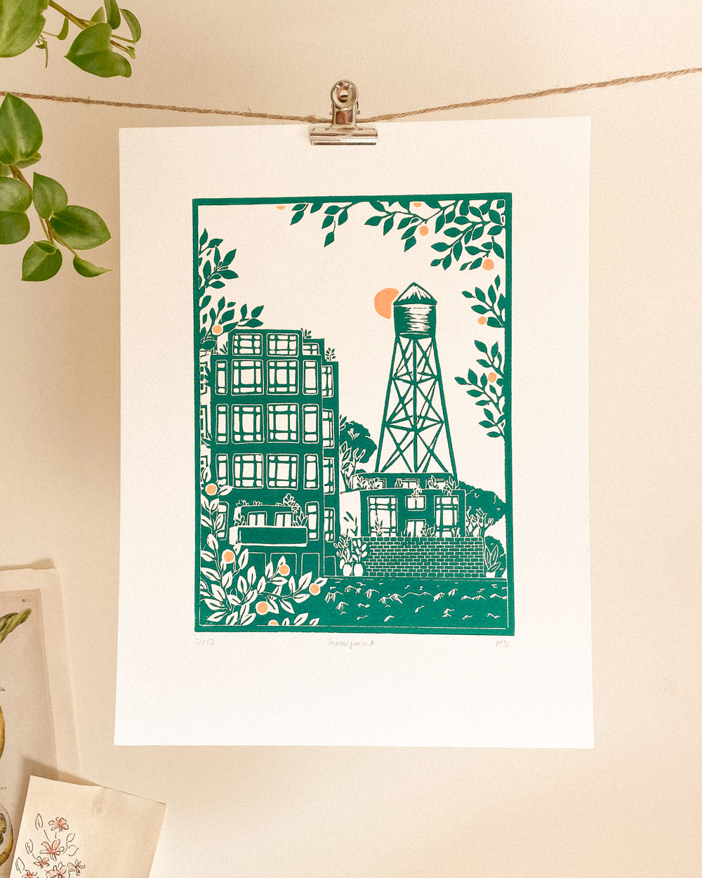 Greenpoint - Original Linoprint