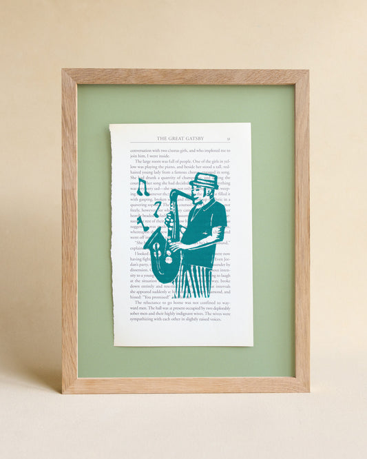 Jazz Night – Original Linoprint