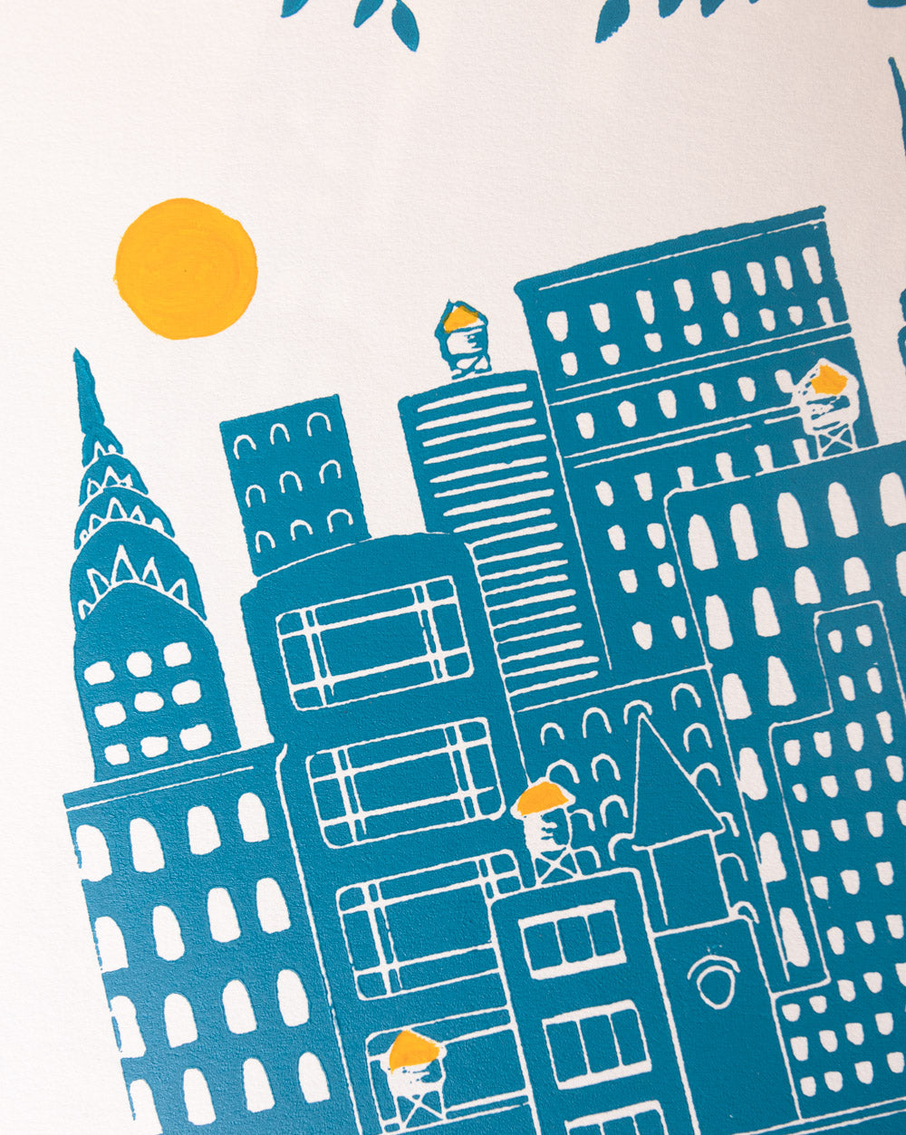 Manhattan - Original Linoprint