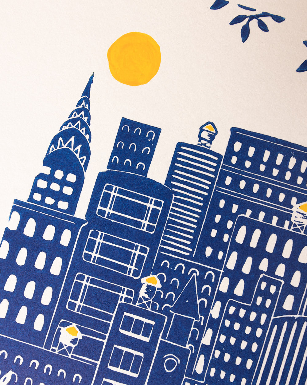 Manhattan - Original Linoprint