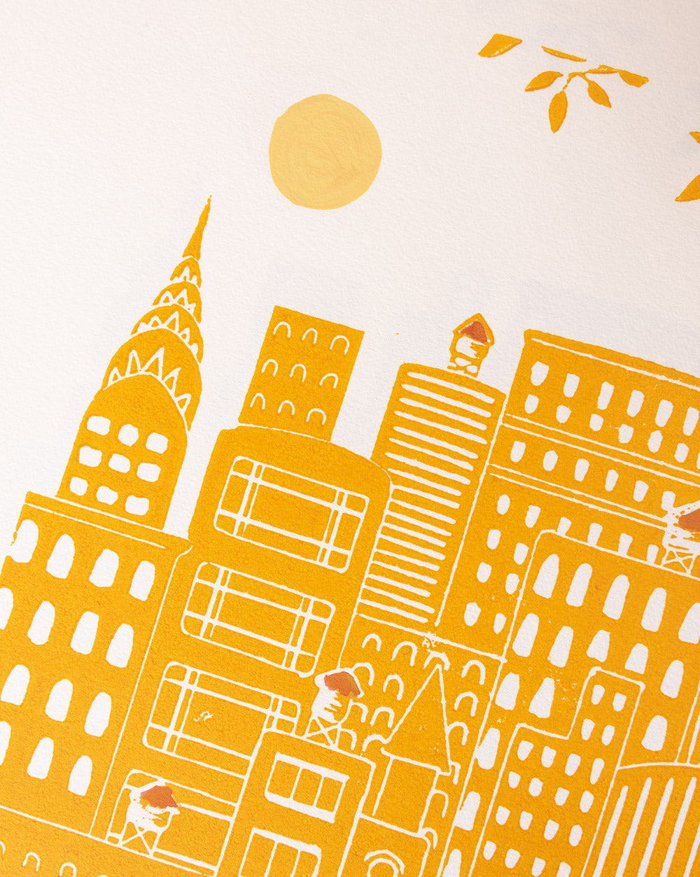 Manhattan - Original Linoprint