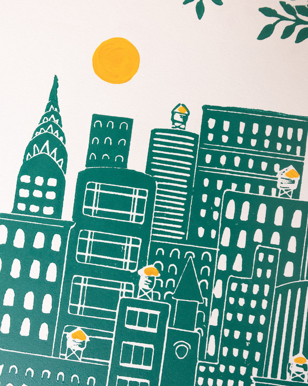 Manhattan - Original Linoprint