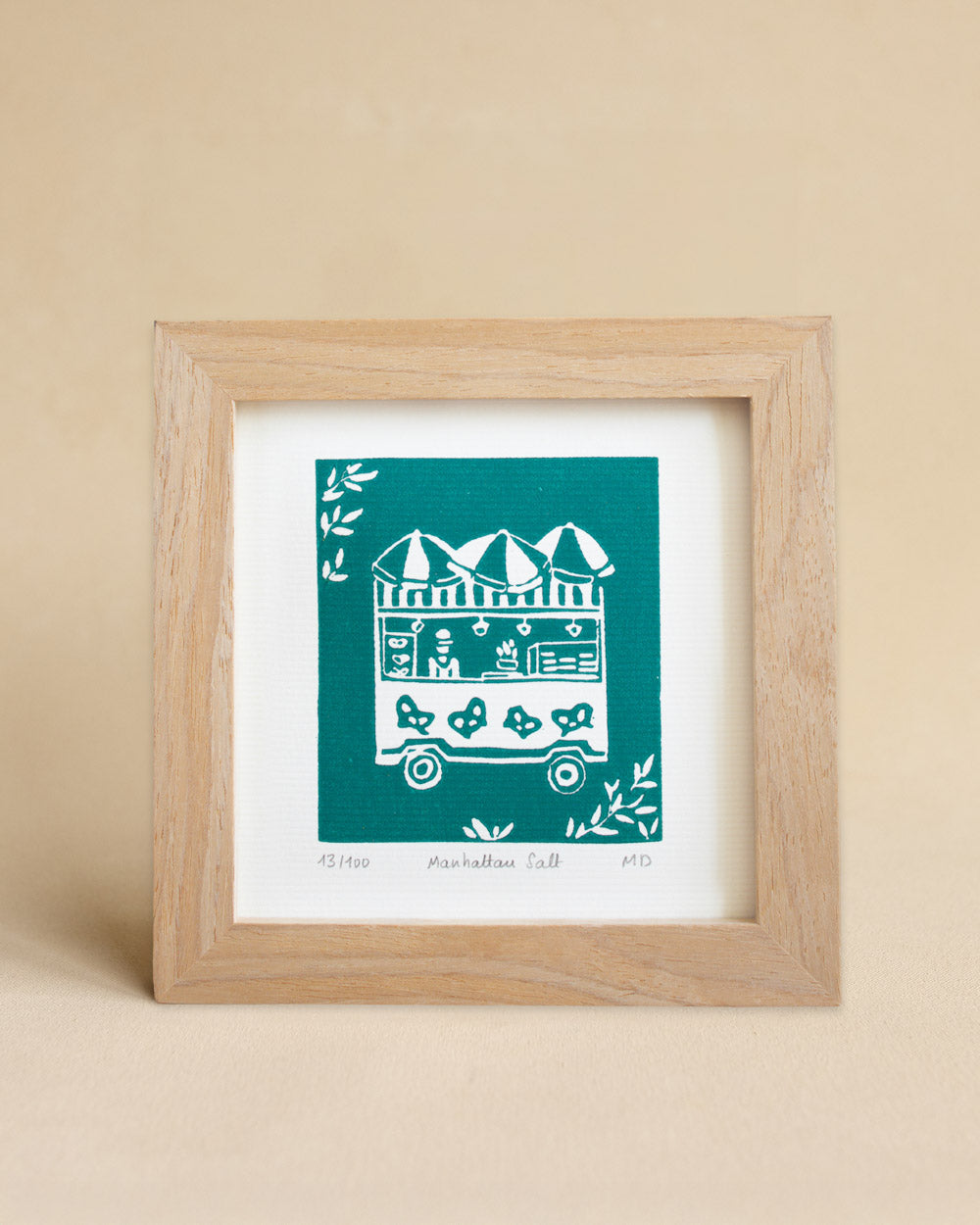 Manhattan Salt - Original Linoprint