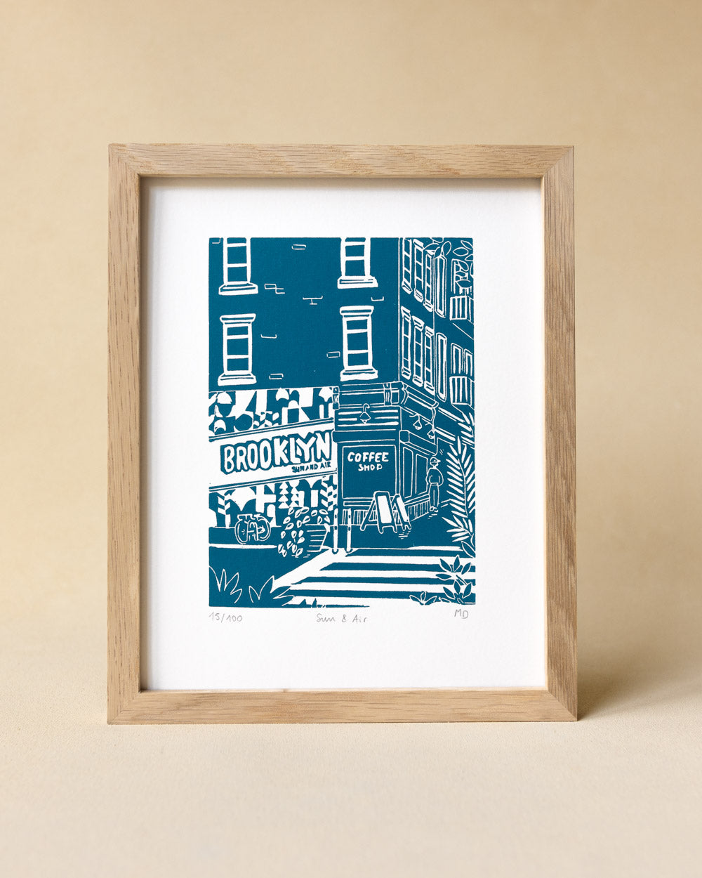 Sun & Air - Original Linoprint